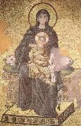 unknow artist On the throne of the Virgin Mary with Child France oil painting artist